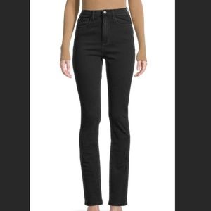 WEWOREWHAT High-rise Stacked Skinny Black Jean BRAND NEW w/ tags